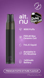 NEW ARRIVAL ALT. NU 8000 PUFFS 20MG NON RECHARGEABLE DISPOSABLE VAPE IN UAE, DUBAI
