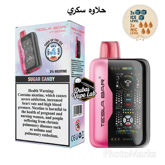 New Tesla Bar XT 30000 Puffs 2% Disposable Vape In UAE