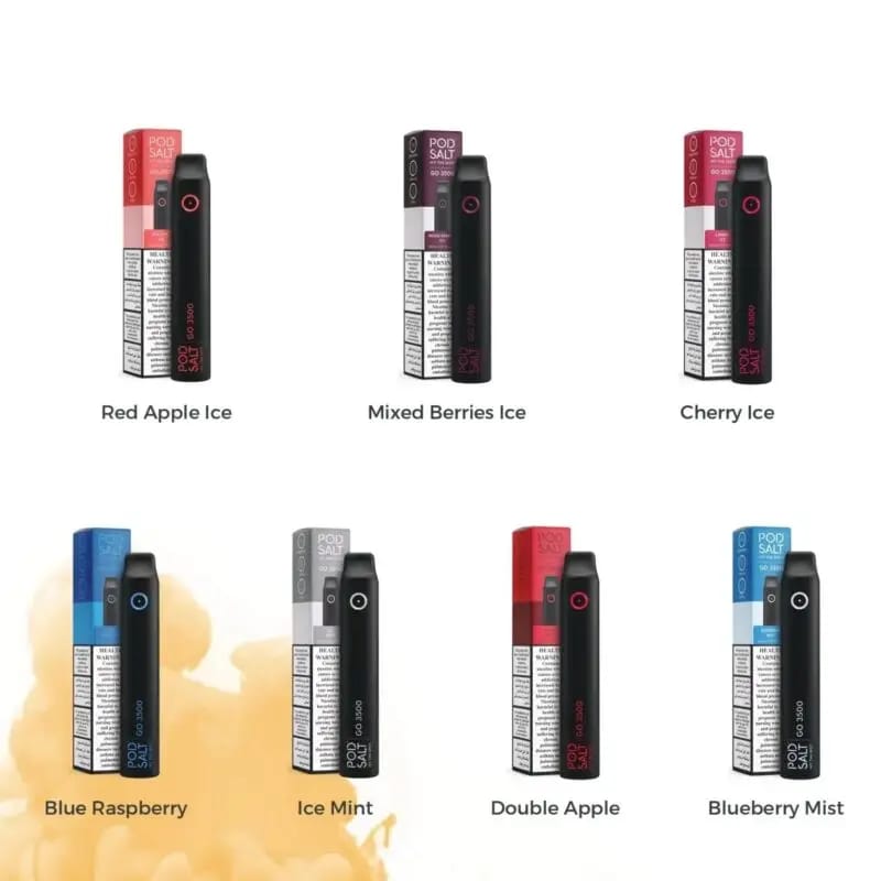 Pod Salt GO 3500 disposable vape device with 7 flavor
