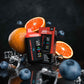 BLVK Bar disposable vape with Grapefruit Blueberry flavor, device and box.
