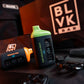 BLVK Bar disposable vape with Kiwi Dragon Fruit and Orange Kiwi flavors.