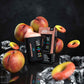 BLVK Bar disposable vape with Peach Gummy flavor, device, and box.