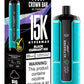 Crown Bar Al Fakher 15K Hypermax disposable vape with Black Currant Ice flavor.

