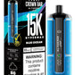 Crown Bar Al Fakher 15K Hypermax disposable vape with Blue Ocean flavor.
