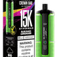 Crown Bar Al Fakher 15K Hypermax disposable vape with Blue Razz Lemonade flavor.

