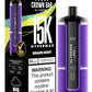 Crown Bar Al Fakher 15K Hypermax disposable vape with Grape Mint flavor.