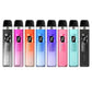 Eight Geekvape Wenax Q pod kits displayed in assorted colors on white background