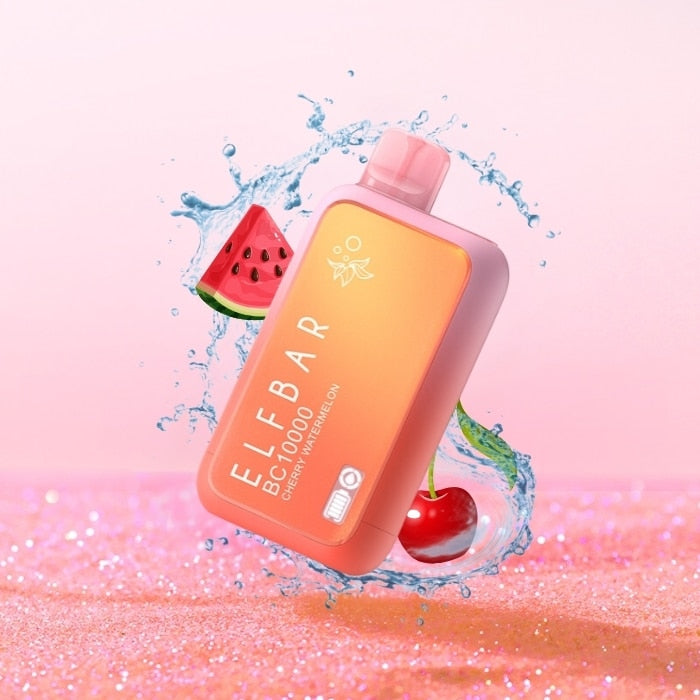 Elfbar BC10000 10000 puffs disposable vape with Cherry Watermelon flavor.
