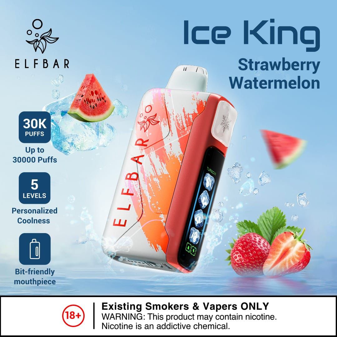 Elfbar Ice King Strawberry Watermelon disposable vape 30000 puffs