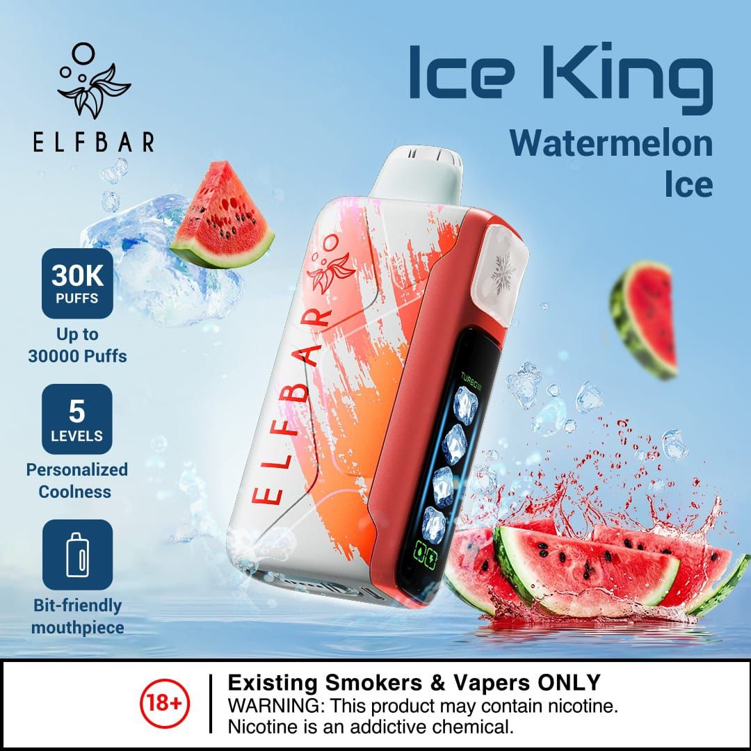 Elfbar Ice King Watermelon Ice disposable vape 30000 puffs
