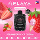 FLAVA 10,000 puffs disposable vape with Strawberry Ice Cream flavor.
