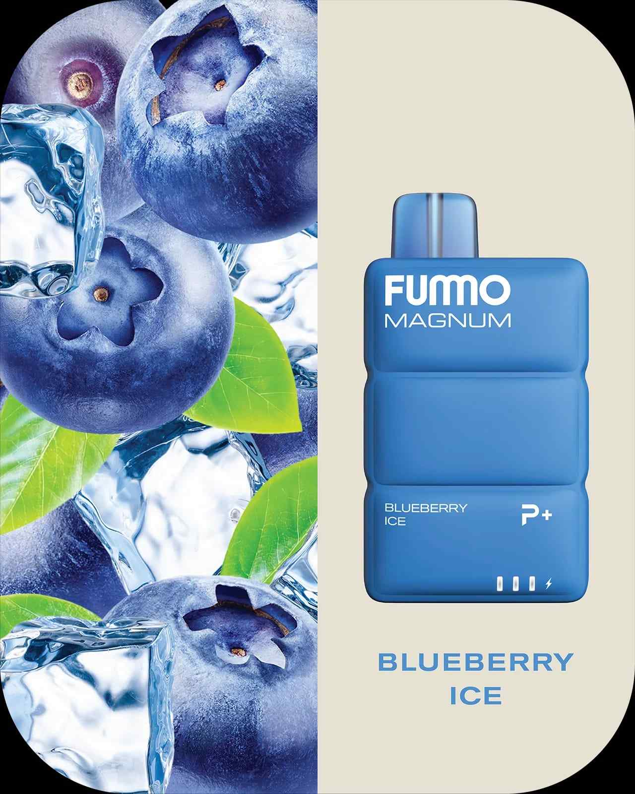 Fummo Magnum Blueberry Ice disposable vape with blueberry and ice flavor