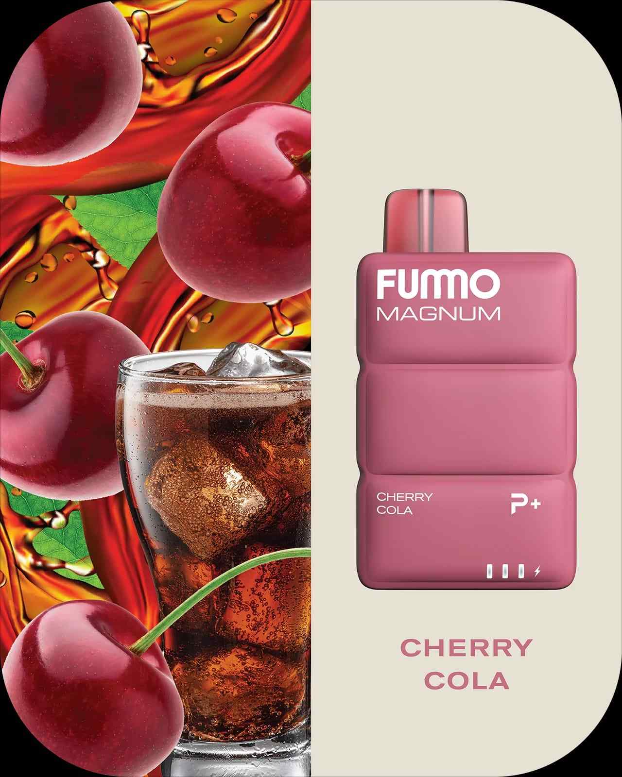 Fummo Magnum Cherry Cola disposable vape with cherry and cola flavor