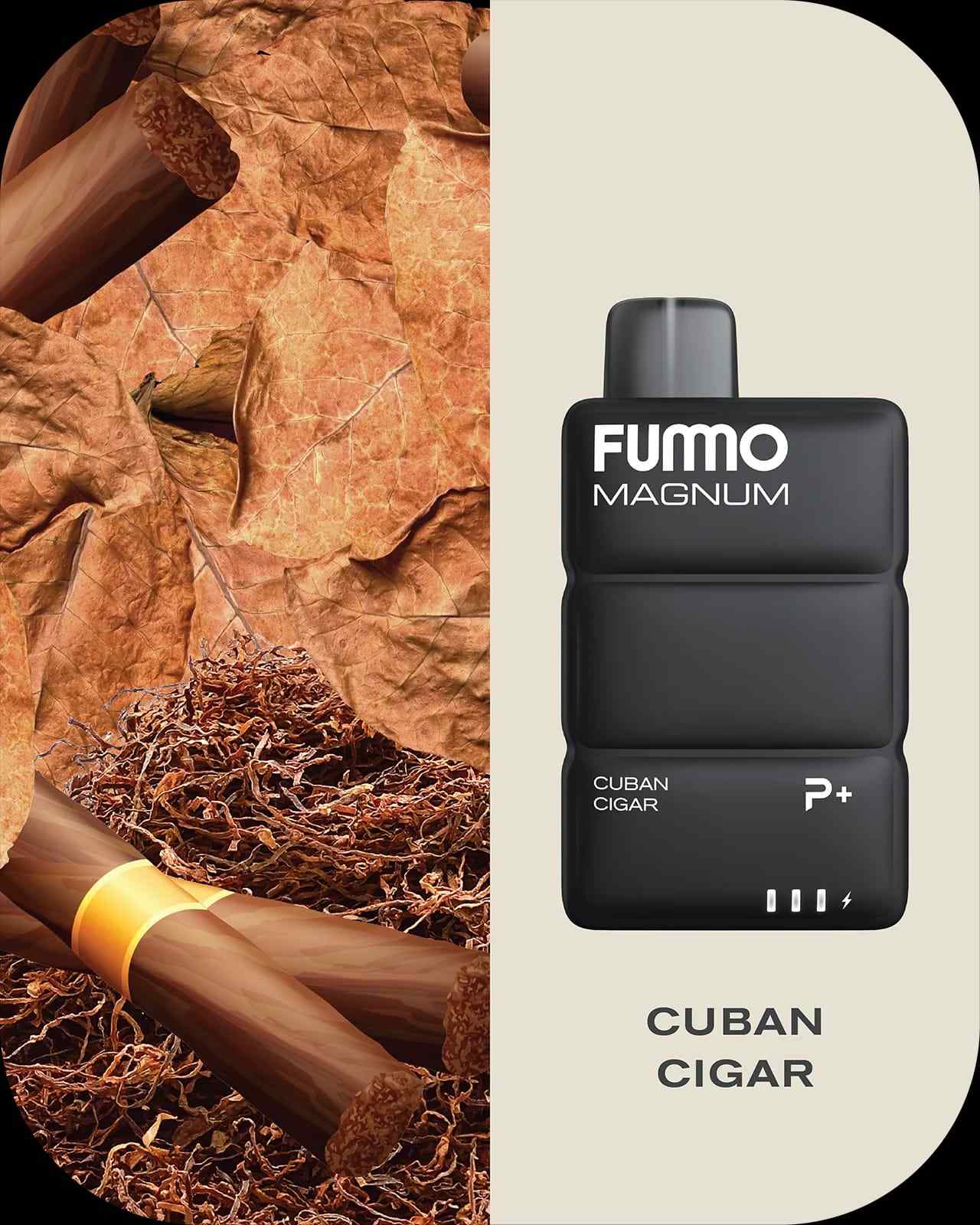 Fummo Magnum Cuban Cigar disposable vape with rich tobacco flavor