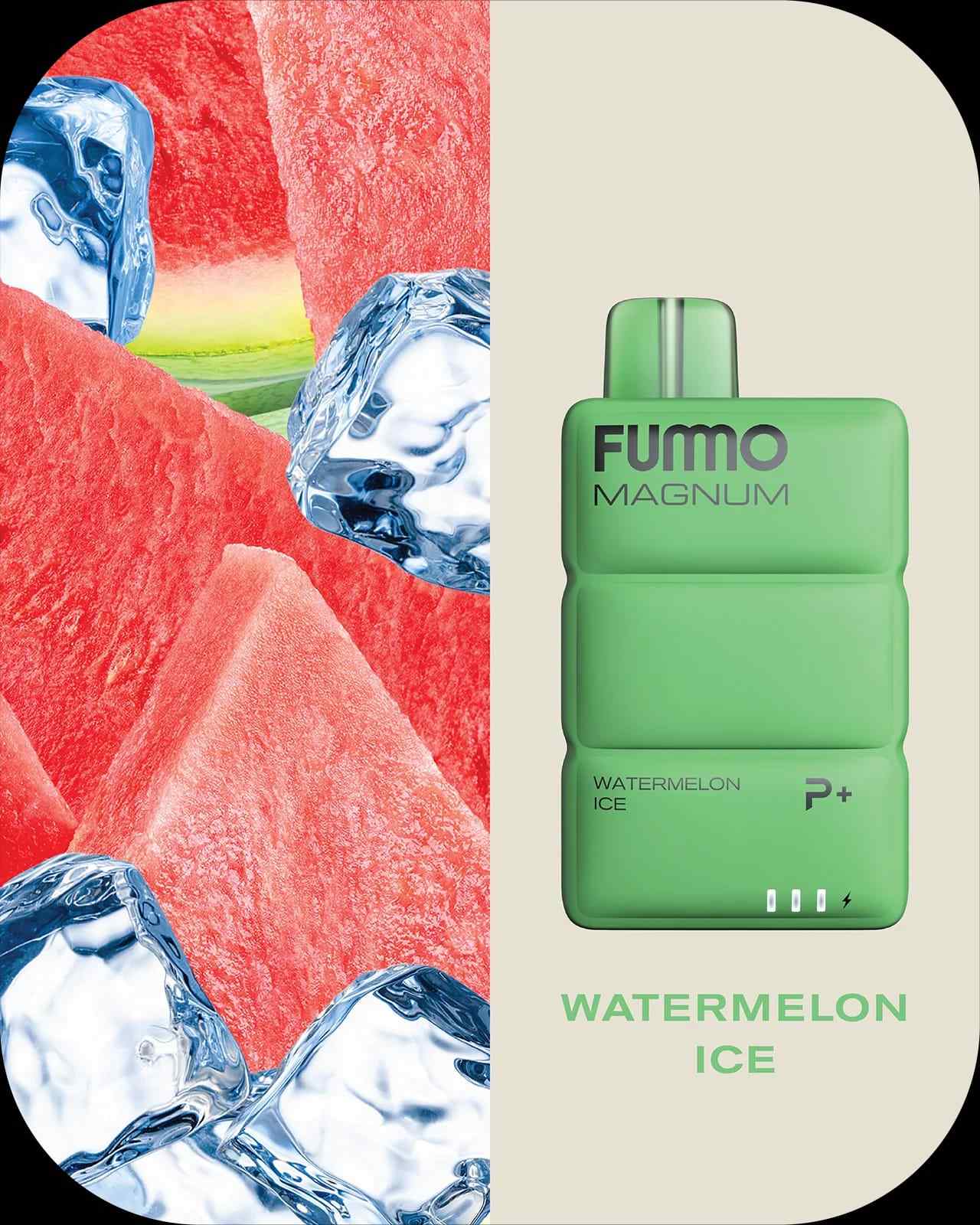Fummo Magnum Watermelon Ice disposable vape with refreshing watermelon ice flavor