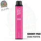 Ghost Pro 3500 puffs disposable vape with Pink Lady flavor.