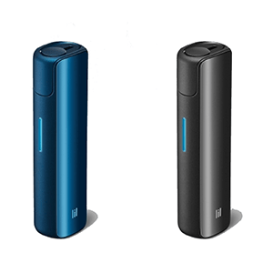 IQOS LIL SOLID 2.0 With Blue and Dark grey lil tobacco heating device.