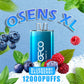 Osens XL Blueberry Raspberry disposable vape 12000 puffs with berry flavor