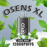 Osens XL Cool Mint disposable vape 12000 puffs with mint and ice flavor