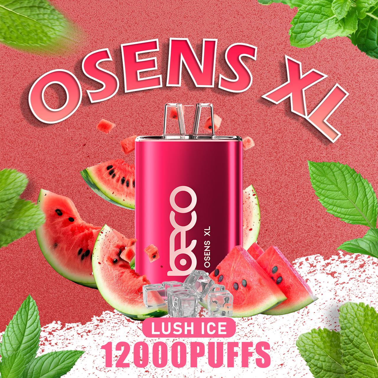 Osens XL Lush Ice disposable vape 12000 puffs with lush ice flavor