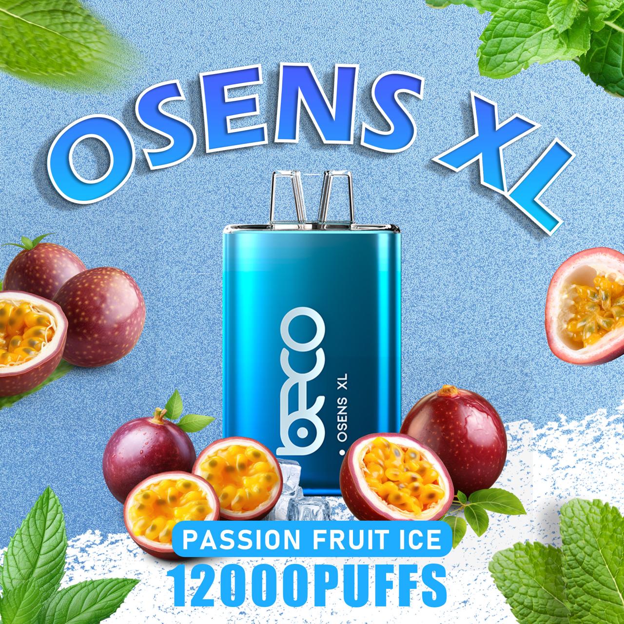 Osens XL Passion Fruit Ice disposable vape 12000 puffs with passionfruit and ice