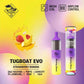 Tugboat EVO disposable vape with Strawberry Banana flavor.
