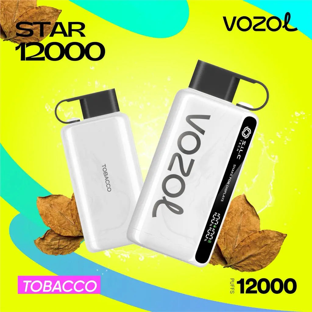 Vozol Star 12000Tobacco disposable vape with 12000 puffs