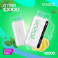 Vozol Star 12000 Cool Mint disposable vape with 12000 puffs