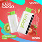Vozol Star 12000 Strawberry Kiwi disposable vape with 12000 puffs