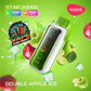 Vozol Star 20000 Puffs Double Apple Ice disposable vape with green apples and ice