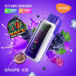 Vozol Star 20000 Puffs Grape Ice disposable vape with grapes and ice in Dubai