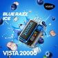 Vozol Vista 20000 puffs disposable vape, Blue Razz Ice flavor, device only.
