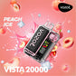 Vozol Vista 20000 puffs disposable vape, Peach Ice flavor, device only.