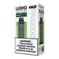 WAKA Spearmint disposable vape 10000 puffs with dual mesh coil and nicotine warning box