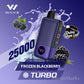 WAVE 25,000 puffs disposable vape with Frozen Blackberry flavor.