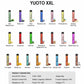 Yuoto XXL disposable vape flavors chart and product specifications