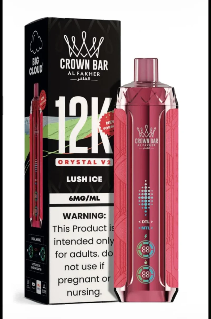 Al Fakher Crown Bar 12K Crystal V2 Lush Ice