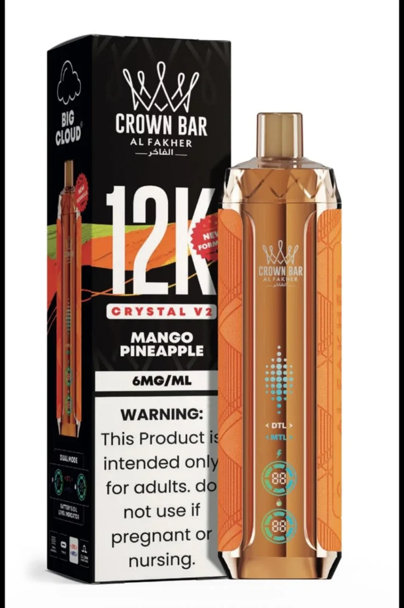 Al Fakher Crown Bar 12K Crystal V2 Mango Pineapple
