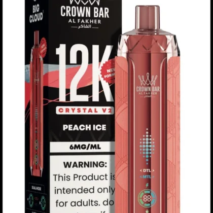 Al Fakher Crown Bar 12K Crystal V2 Peach Ice