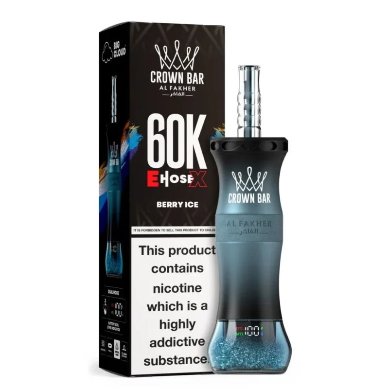Al Fakher Crown Bar 60K E-Hose X Berry Ice
