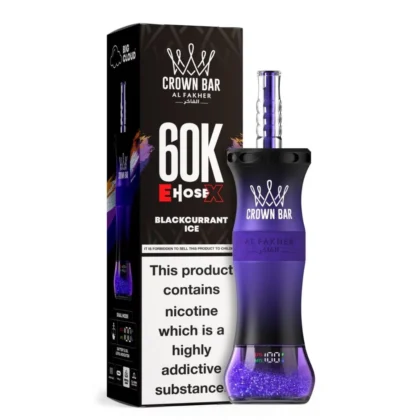 Al Fakher Crown Bar 60K E-Hose X Blackcurrant Ice