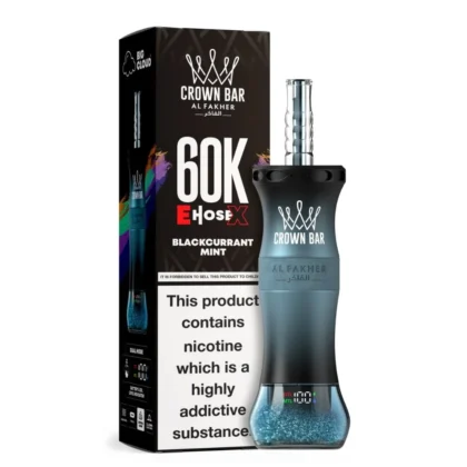 Al Fakher Crown Bar 60K E-Hose X Blackcurrant Mint