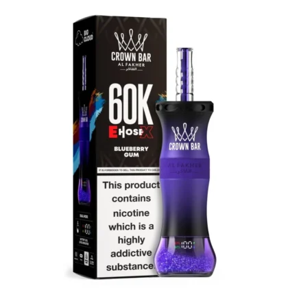 Al Fakher Crown Bar 60K E-Hose X Blueberry Gum