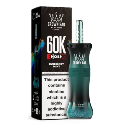 Al Fakher Crown Bar 60K E-Hose X Blueberry Mint