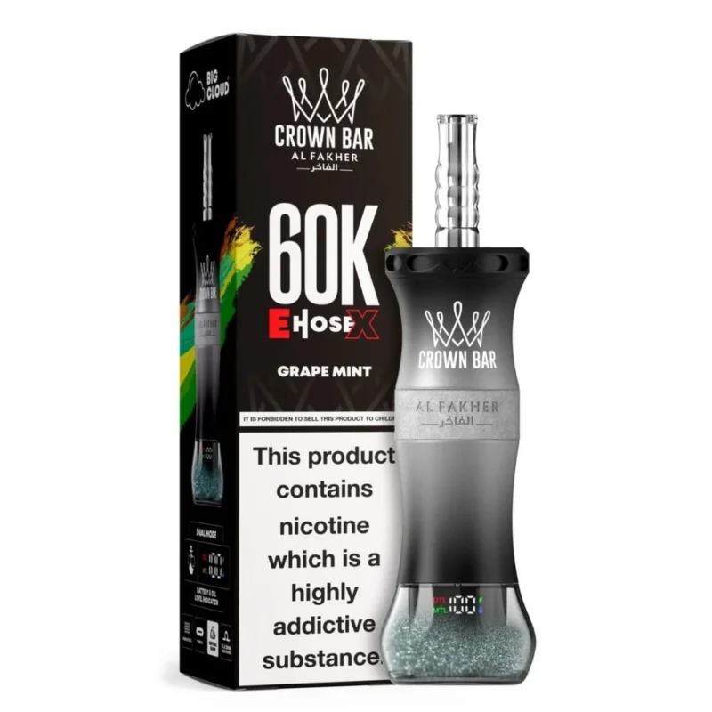 Al Fakher Crown Bar 60K E-Hose X Grape Mint