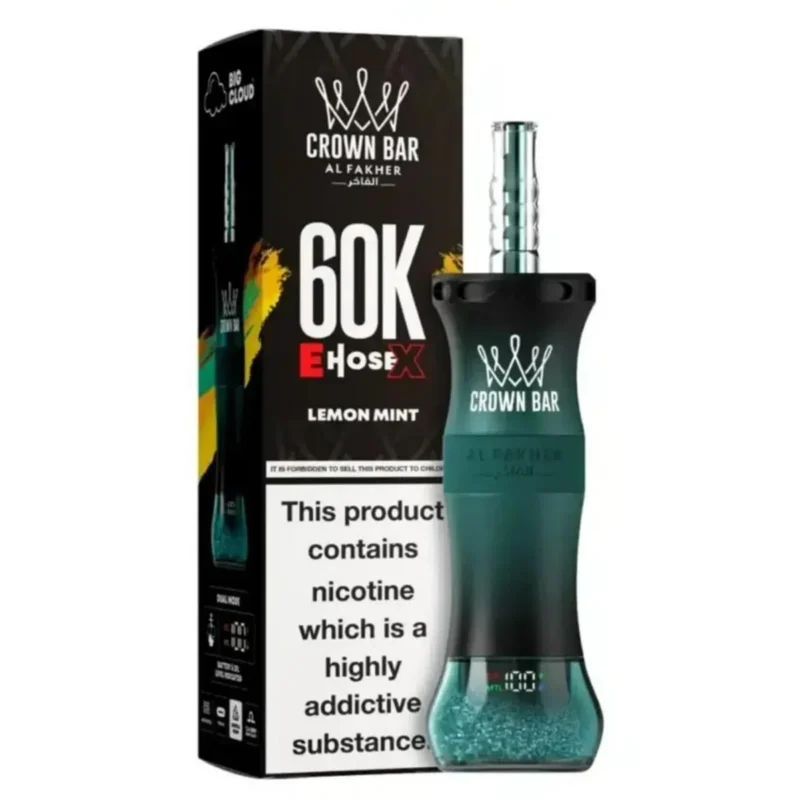 Al Fakher Crown Bar 60K E-Hose X Lemon Mint