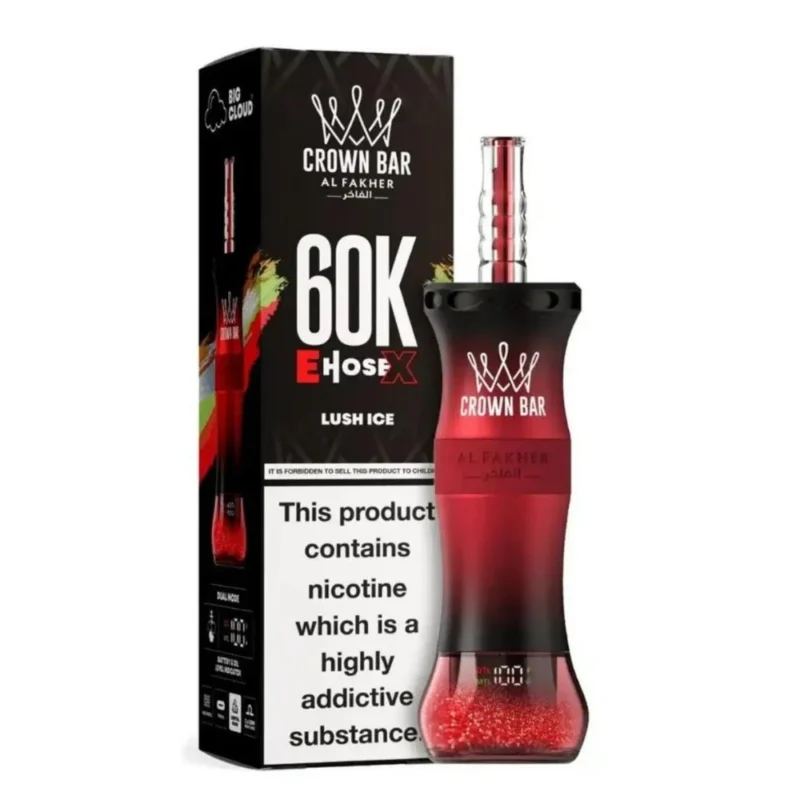 Al Fakher Crown Bar 60K E-Hose X Lush Ice