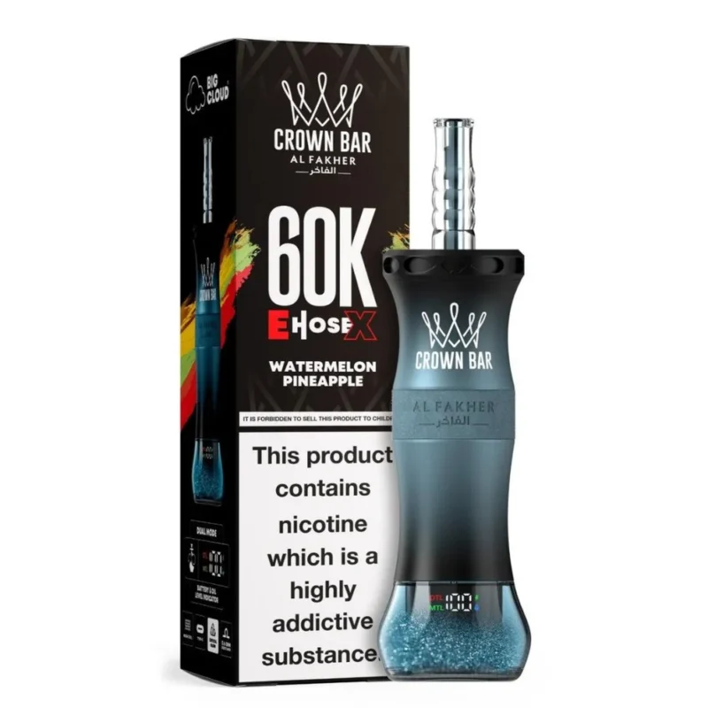 Al Fakher Crown Bar 60K E-Hose X Watermelon Pineapple