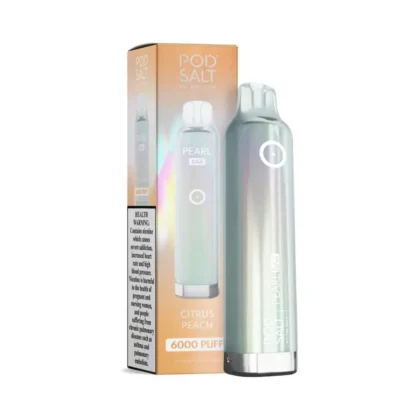Pod Salt Pearl Bar 6000 Citrus Peach