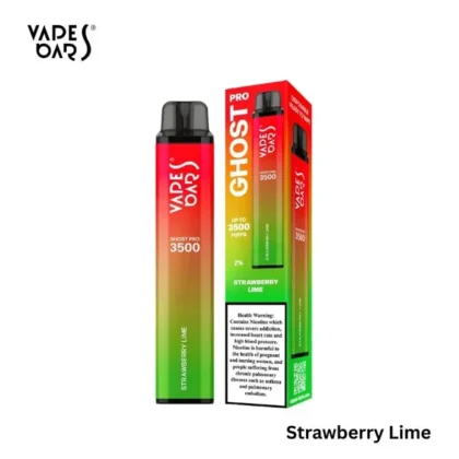 Vapes Bars Ghost Pro 3500 Strawberry Lime